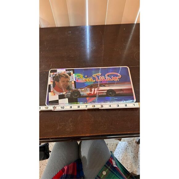 VINTAGE BILL ELLIOTT 1990'S #11 CHROMAS GRAPHICS METAL LICENSE PLATE - Picture 6 of 7